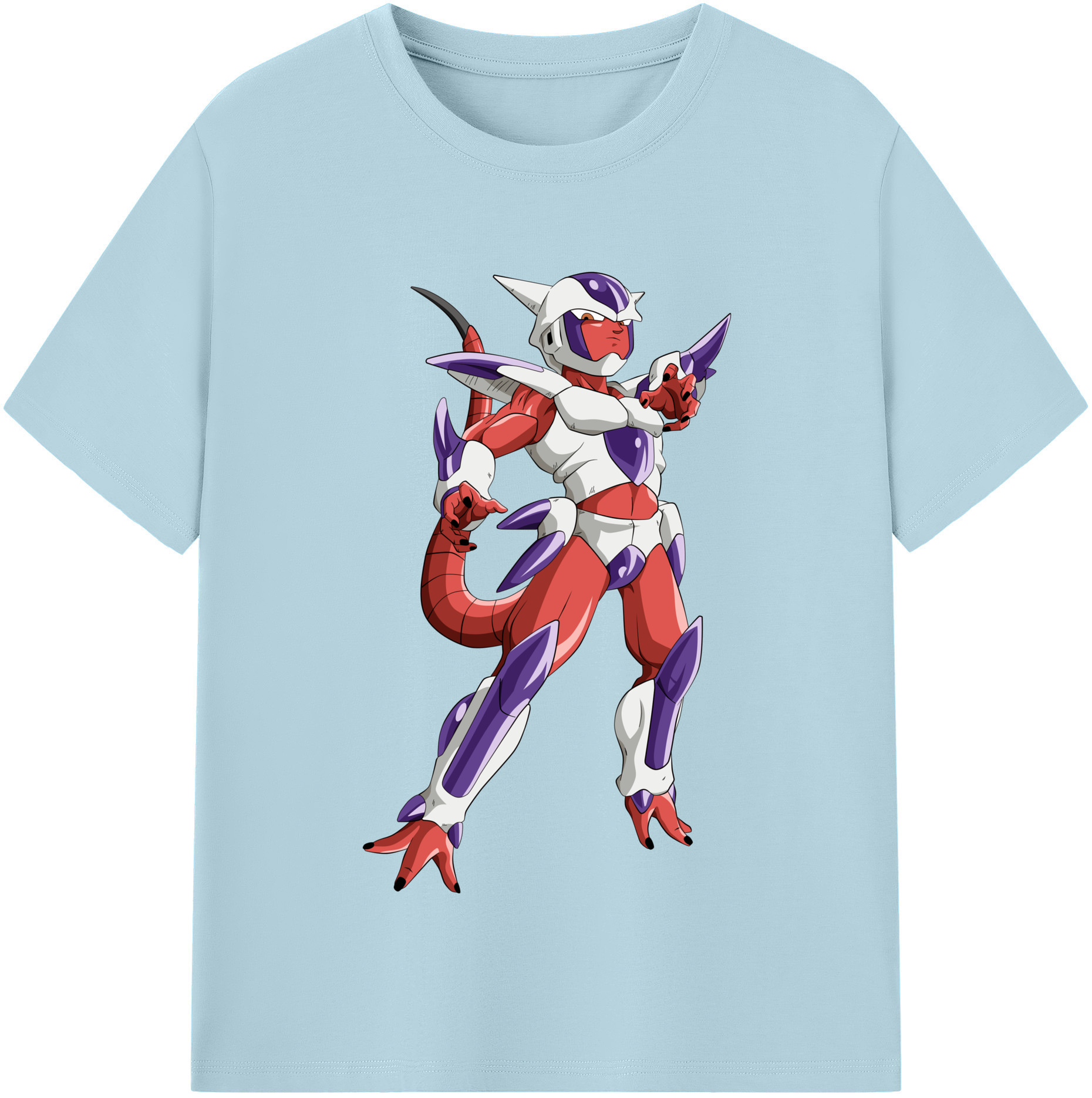 （画像用） ドラゴンボール フリーザ DRAGON BALL Frieza 綿100％半袖Tシャツ（フロントプリント）